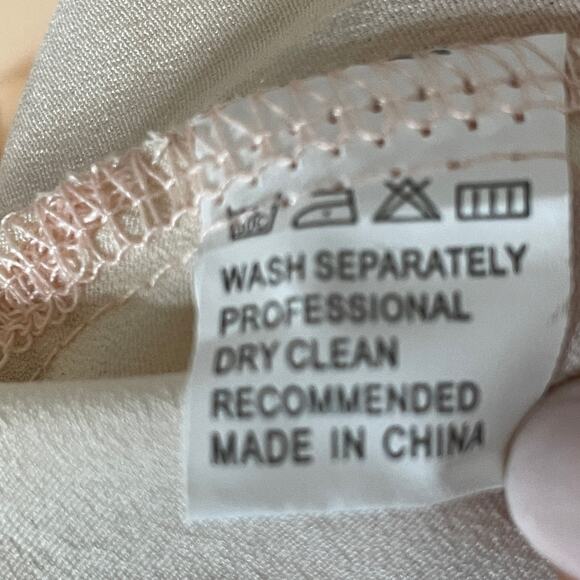 Guilty of Glam Floral Cutout Lace Up Mini Dress Blush Pink Ruffles Date Night S - Picture 12 of 12